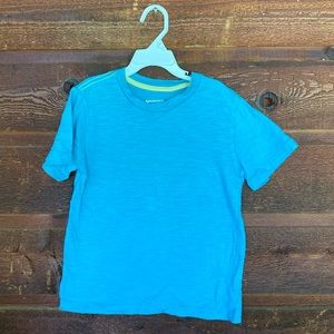 Aqua blue short sleeve tee